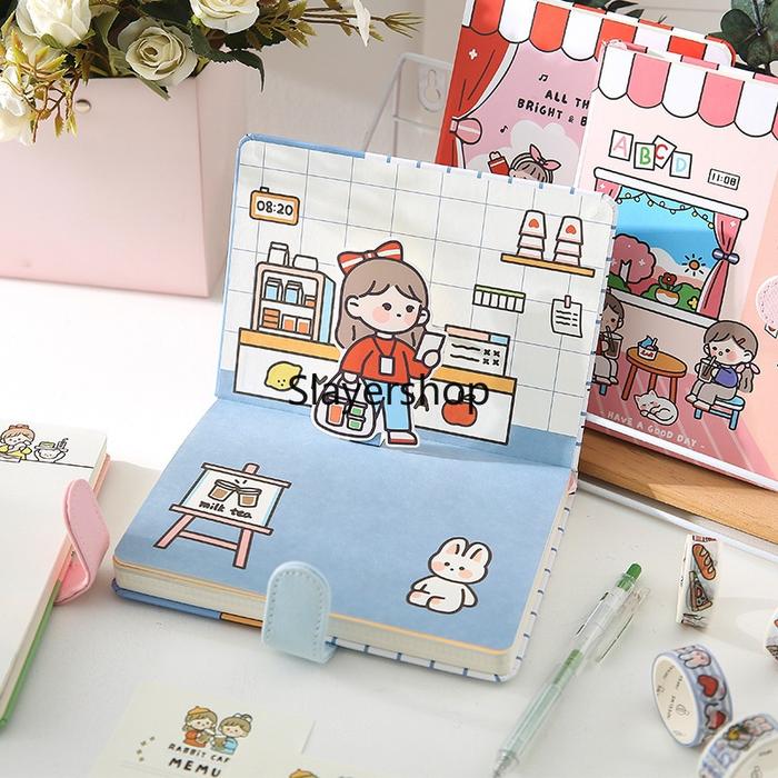 Eternal Summer Journal A5 / Journal Pop Up / Notebook Lucu/Diary Lucu / Buku Tulis Catatan Karak