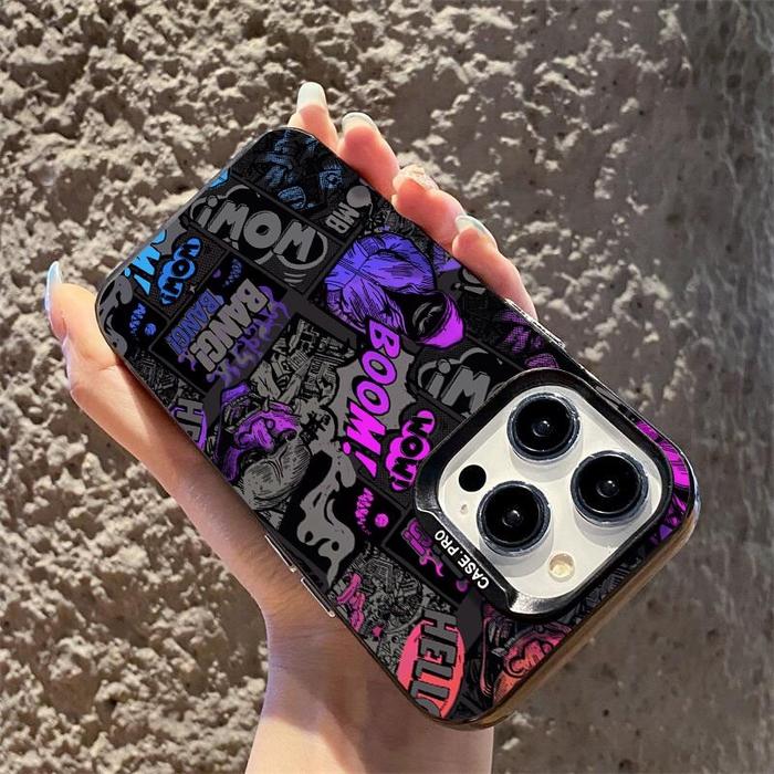 Terbaru Digambar tangan Coretan Premium Hard IMD CASE iPhone 11 kesing iPhone 12 13 1415 iPhone XR 1