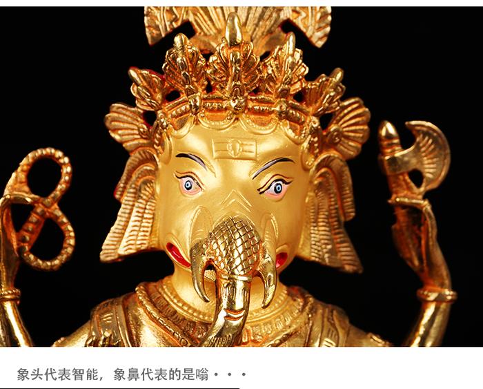 ORIGINAL Diskon Besar 28 CM Buddha Penyepuhan Ganesha Mammon Dewa