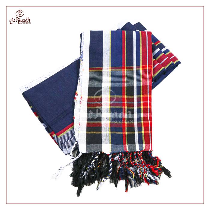 Sorban Solo ARRIYADH Qubbatul Hodro Tenun Motif Warna
