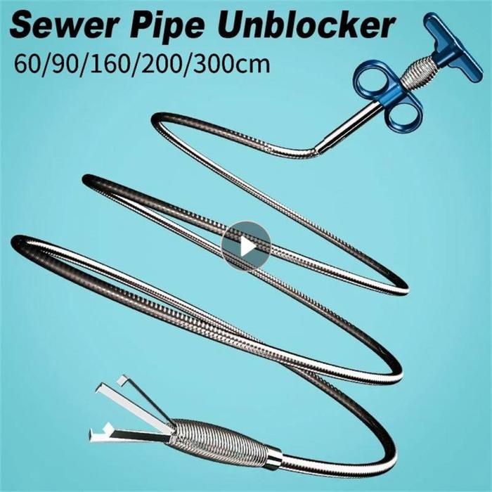 Sewer Pipe Unblocker Snake Spring Pipe Dredging Tool Kitchen Drain