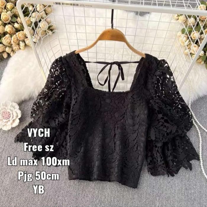 Atasan brokat cantik blus brokat import terbaru
