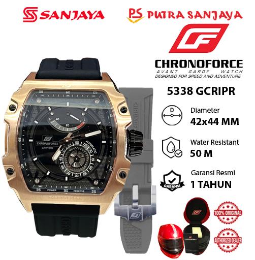 Jam Tangan Automatic CHRONOFORCE 5338 GCRIPR / 5338 GCRIPB Original Garansi Resmi 1 tahun Rubber St