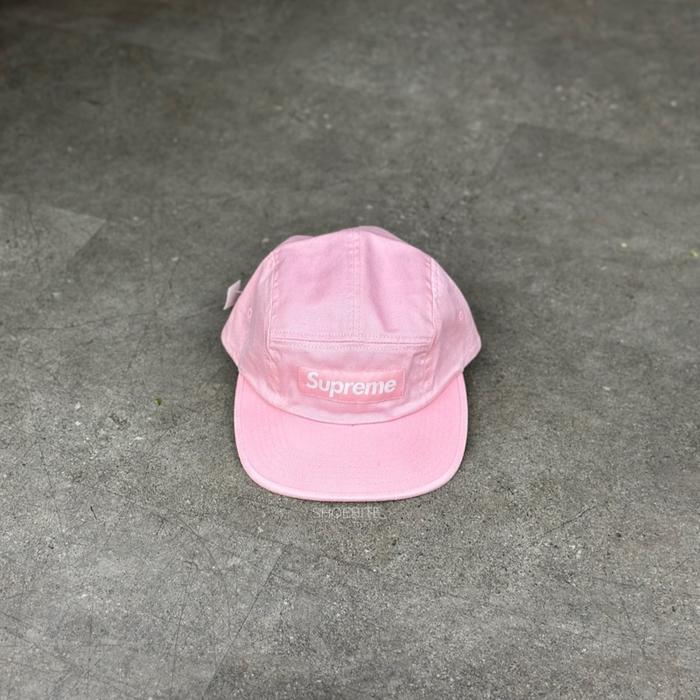 SUPREME WASHED CHINO TWILL CAMP CAP PINK FW25 100% ORIGINAL