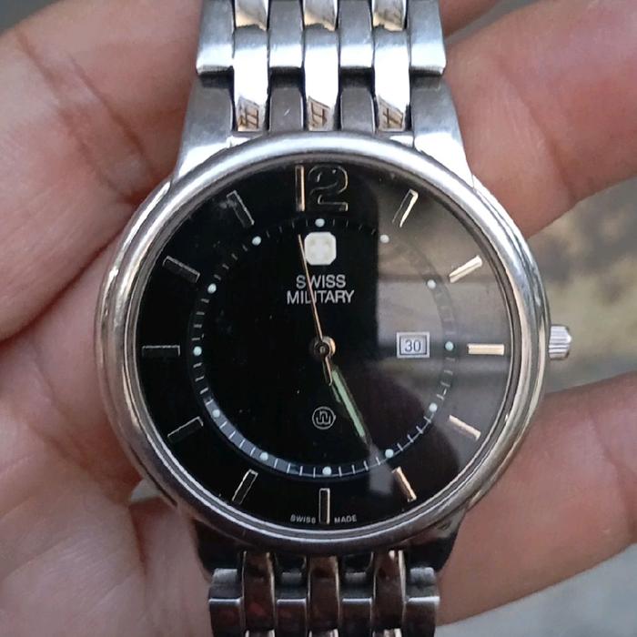 jam tangan swiss military hanowa swiss movt second bekas original