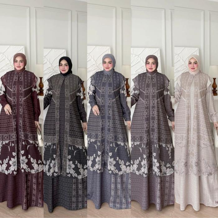 LuxuryFashion READY GAMIS DRESS WANITA SESHA NEW 2IN1 VOL 13 BY HMF LUXURY BEST SELLER!
