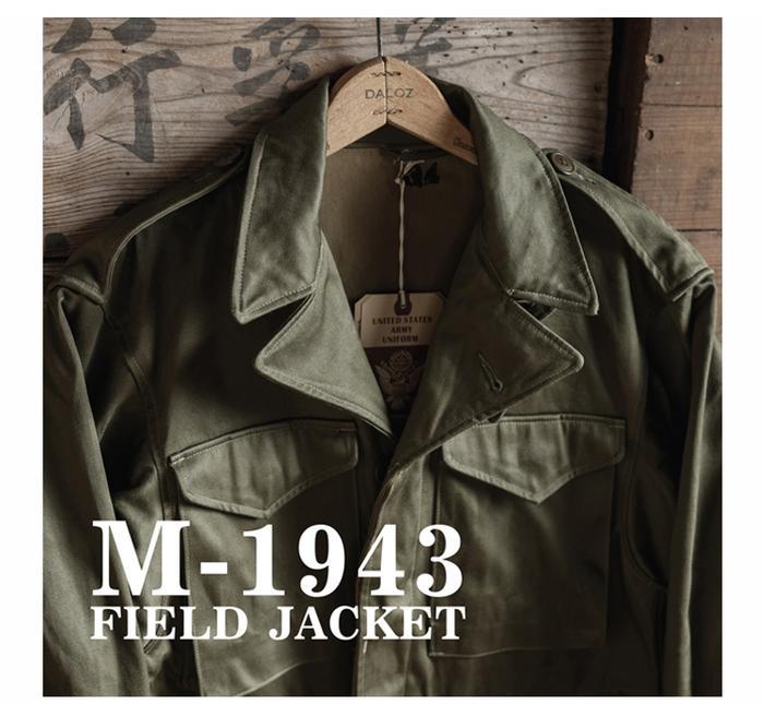 Bronson US Army M-43 Field Jacket M1943 Military Uniform Coat For Men