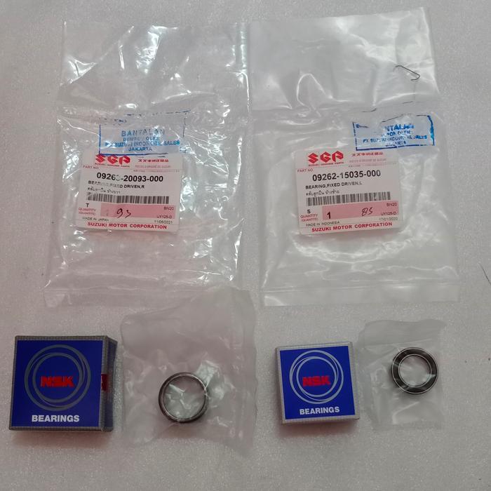 SGP Bearing Bambu Pully SGP Spin Skydrive Skywave Hayate Set Isi 2pc Ukuran 6802 & 09263-20093-000 &