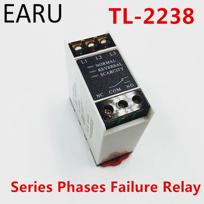 Free Shipping 1pc Series Phase Failure Sequence Phase Protect Relay