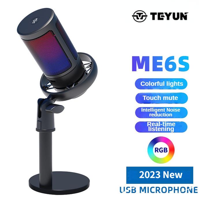 2023 New Original Condenser Gaming Mic RGB Professional Haptic Mute
