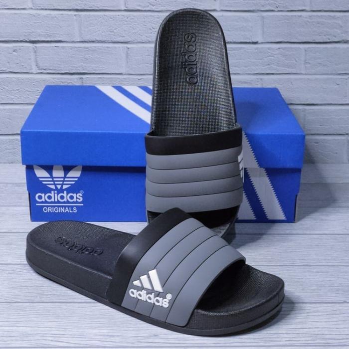 Sandal Slip On Wanita Dewasa Adidas A35 Grey 100% Grade Original Made In Vietnam Size 36-42 | Kekini