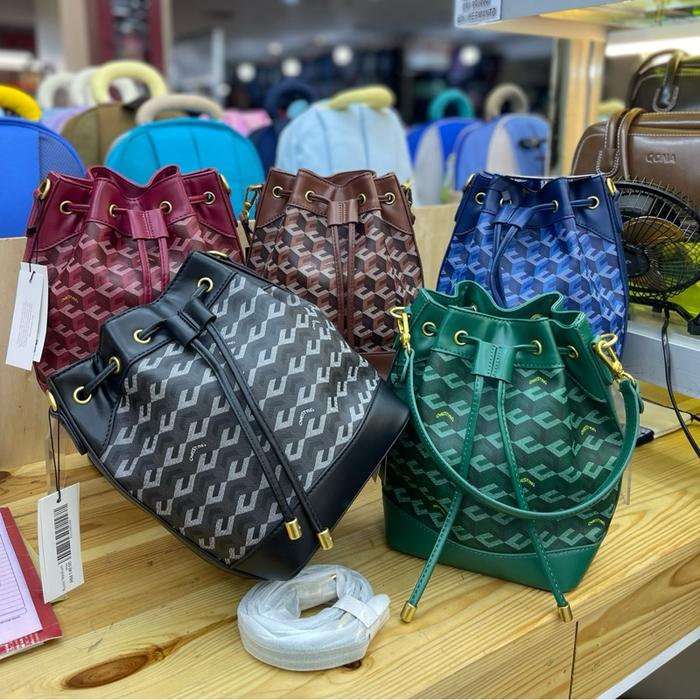 QONA tas selempang serut wanita fashion cr*st* NG