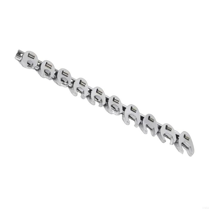 C90A 3/8inch Crowfoot Wrench Set Crowfoot Wrench with Clip-on Organizers 3/8”