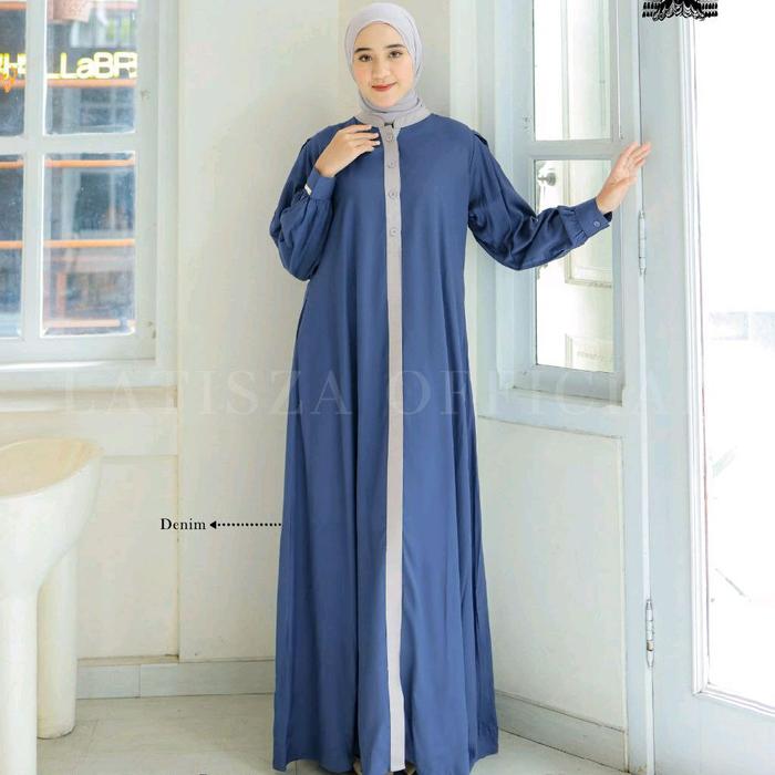 NADINE DRESS BY LATISZA OFFICIAL √ gamis polos √ Gamis latisza √ Gamis premium