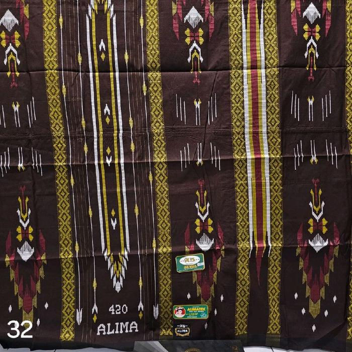 SARUNG ALIMA SGE (SONGKET GUNUNG EXCLUSIVE) BENANG FULL SUTERA 420