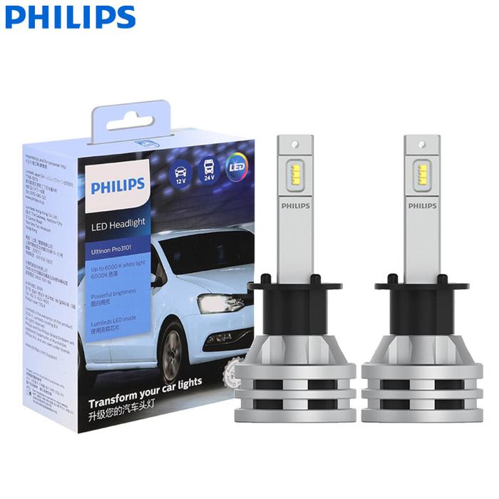 Lampu Depan LED Mobil Philips Ultinon Pro3101 H1 Lampu Putih Dingin