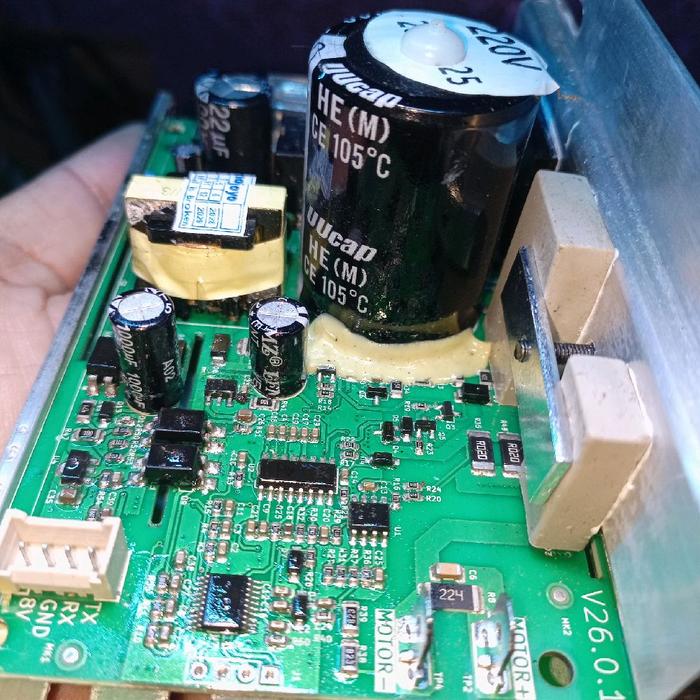 perbaikan mesin modul PCB treadmill type V26 Mati Total Konslet dari Barito Timur