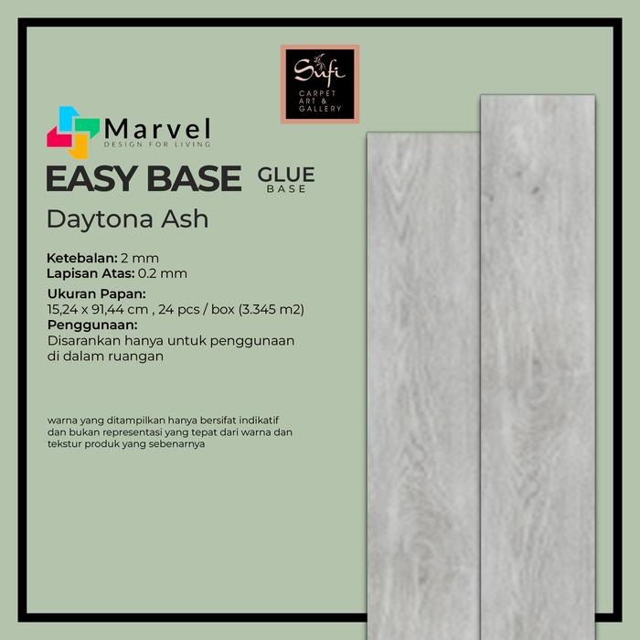 Lantai Vinyl Tempel Easybase LVT Wood Series 2mm by Marvel