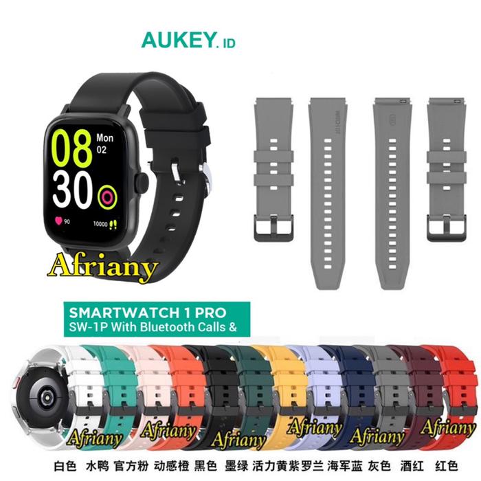 Ready Strap Smartwatch Aukey SW-1P / Aukey SW-1S Rubber Tali Jam Tangan