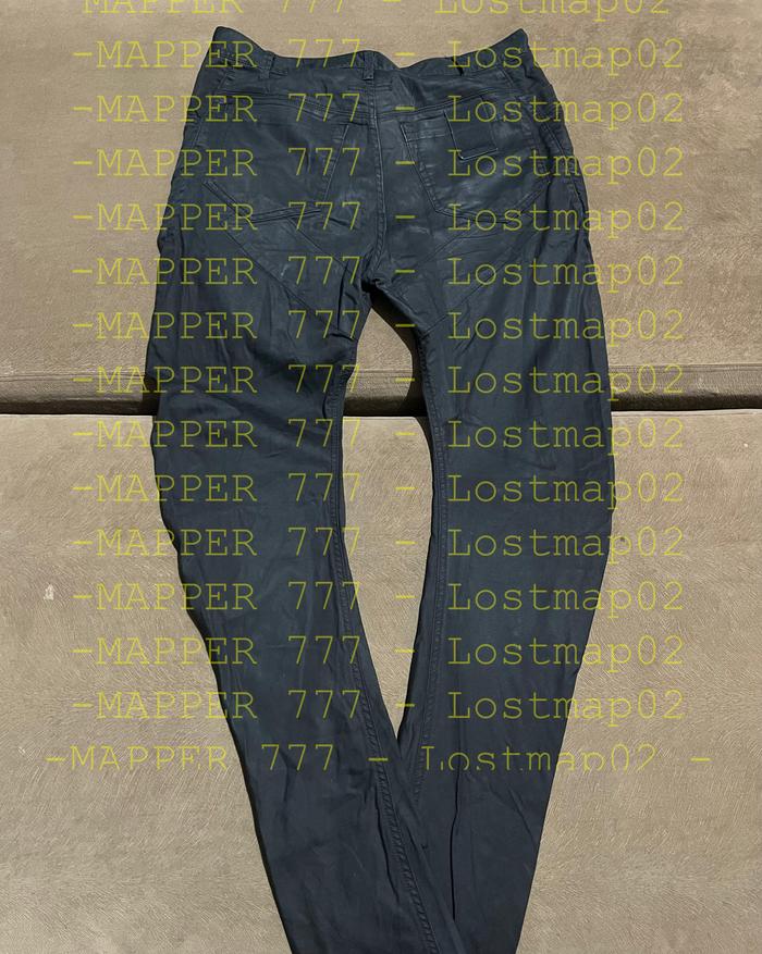 Julius_7 Waxed Slim Denim Pants