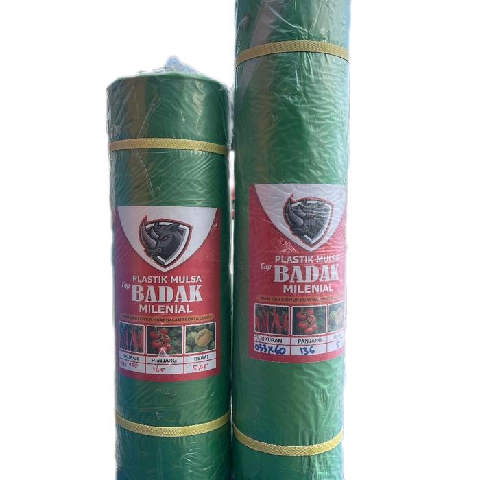plastik mulsa hitam perak 120cm 5kg