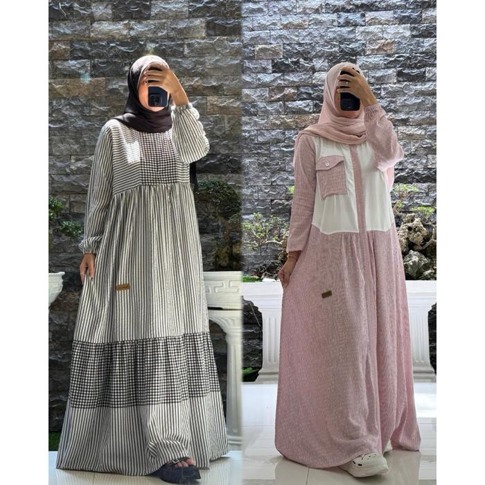 Safitiri Dress/Gamis Katun Nadheefa  Best Seller Ori - Nadheefa Store