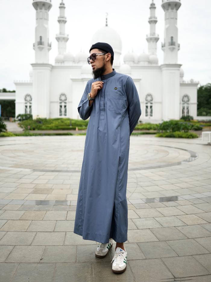 LEAFY DKT-001 GAMIS PRIA LENGAN PANJANG BAHAN SPOON PREMIUM / JUBAH DEWASA LENGAN PANJANG / GAMIS PR