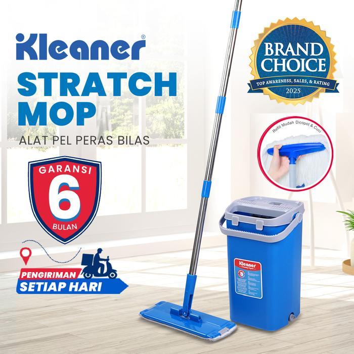 ASLI Kleaner Scratch Mop / Alat Pel Praktis rofiber READY STOCK