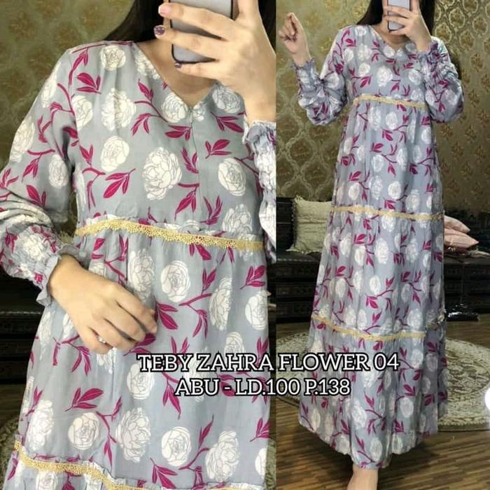 DASTER ARAB TEBY ZAHRA FLOWER Gamis