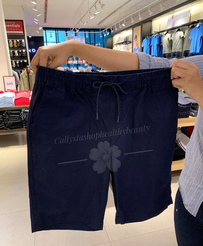 Terbaru Giordano Celana Pendek Drawsting Pria Signature Navy New Sale