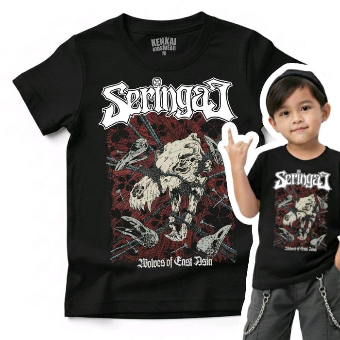 Kaos Band Anak Seringai wolves of east asia