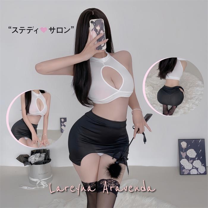 Lareyna Aravenda Hot Lingerie + Rok + CD Kostum Sekretaris Nakal LG113