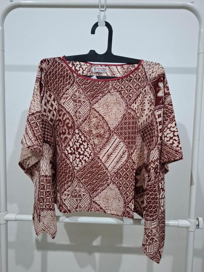 Blouse / Atasan Modern Casual Batik Danar Hadi Model Kelelawar