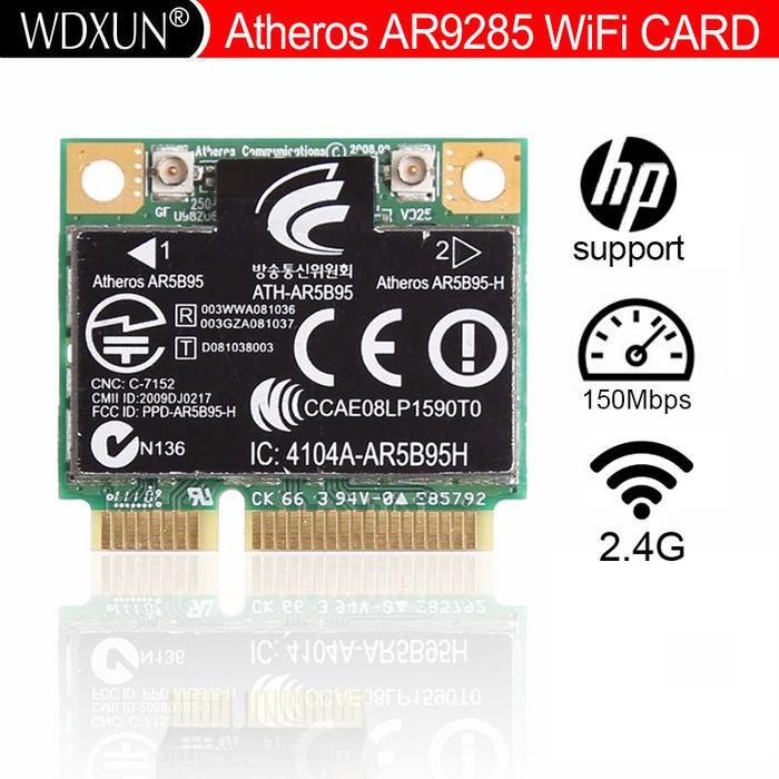 Atheros AR5B95 AR9285 802.11B/G/N Wireless Wifi Half Size Mini PCI-E