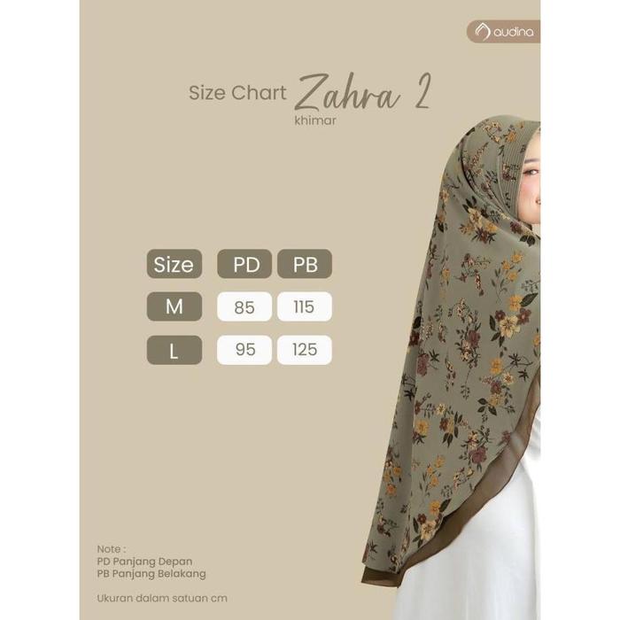 ZAHRA KHIMAR PET ANTEM JILBAB INSTAN HIJAB SYARI ORI AUDINA