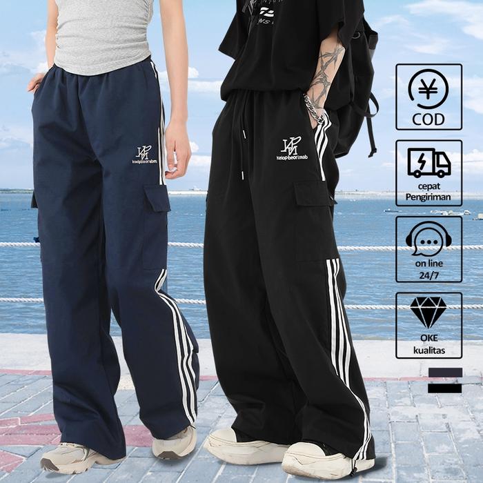 Celana Cargo Panjang Pria celana cargo pria jumbo hitam celana olahraga pria baju couple pasangan ke