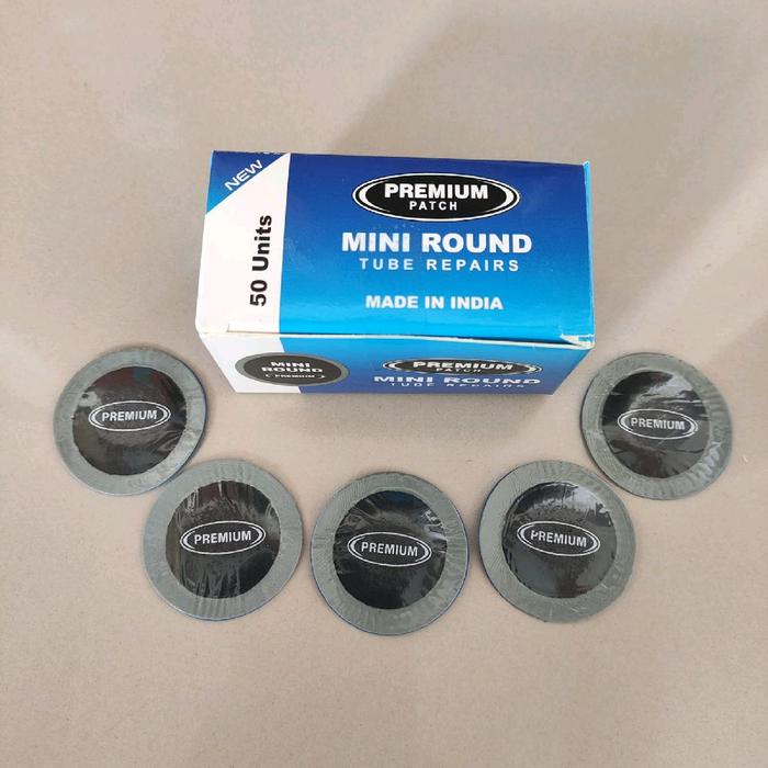 MINI ROUND 3,5cm isi 50bij / BESTPATCH PREMIUM/ Karet tambal ban / Tip Top