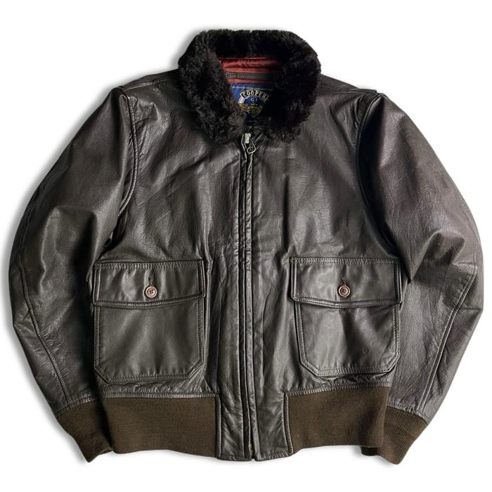 G-1 FLIGHT LEATHER JACKET GOATSKIN BU COOPER 40R LANGKA