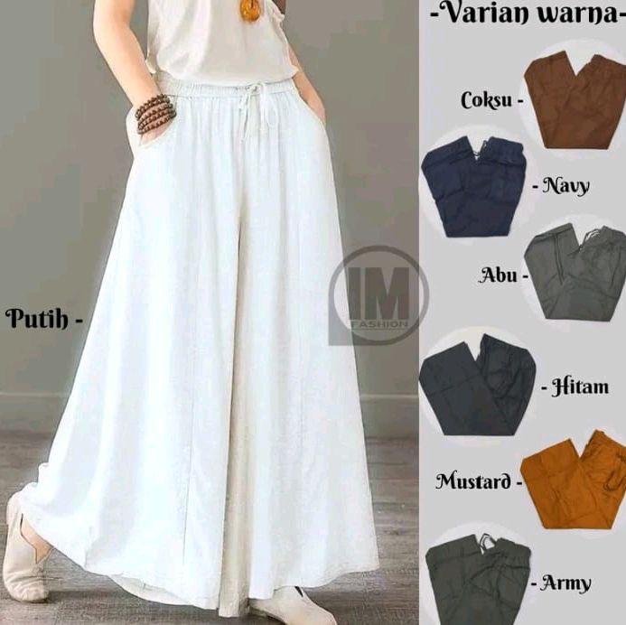 KULOT JUMBO TRIVIA | CELANA KULOT LINEN WANITA JUMBO| CELANA KULOT LINEN WANITA SUPER PREMIUM