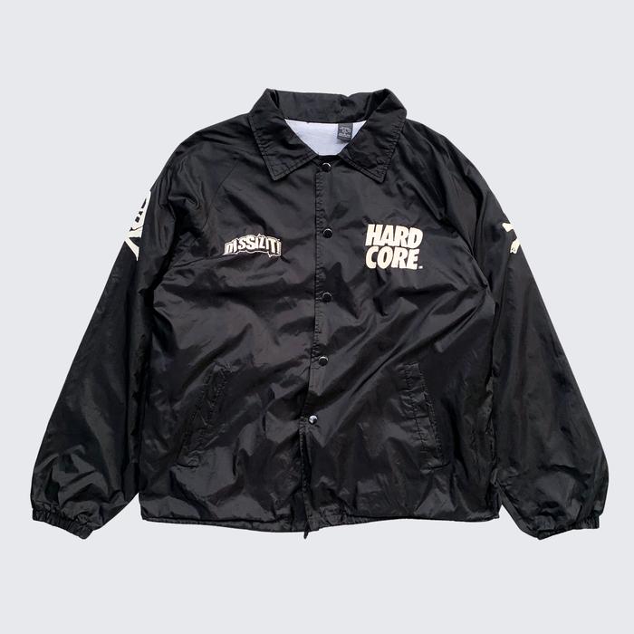Black Black Vintage Rare Dissizit! Los Angele USA Hardcore Windbreaker Jacket - Unisex - L