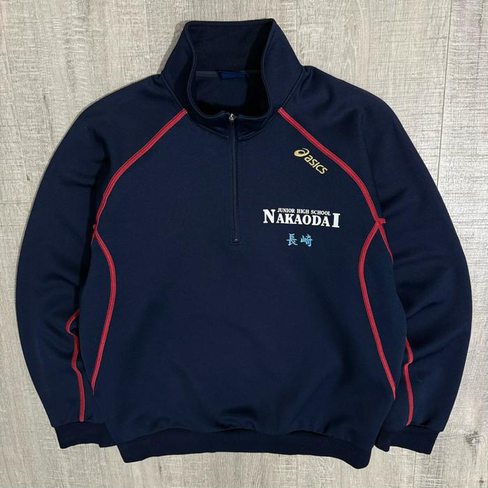 Jaket asics ecotalk recycle halfzip tracktop size S