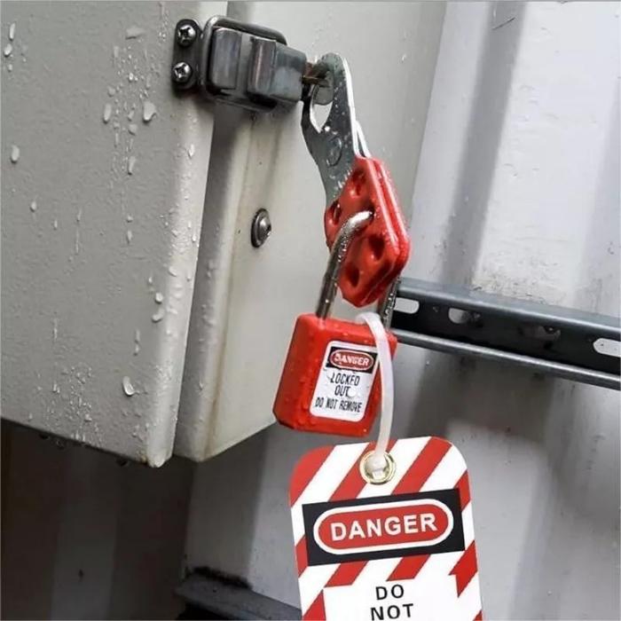 1set Lock Out Tag Out Kit Safety Lockout Tagout Loto Padlock Gembok Safety Lockout Hasp