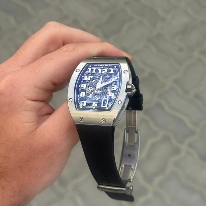 Jam Tangan Rm67-01 Titanium Swiss Matic - Silver
