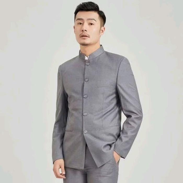 Jas Koko Pria Mandarin / Jas Koko Polos pria