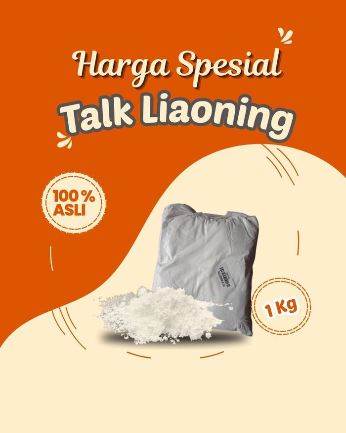 Talc Liaoning / talk liaoning/ bubuk mineral talk 1  Kg ( eceran)