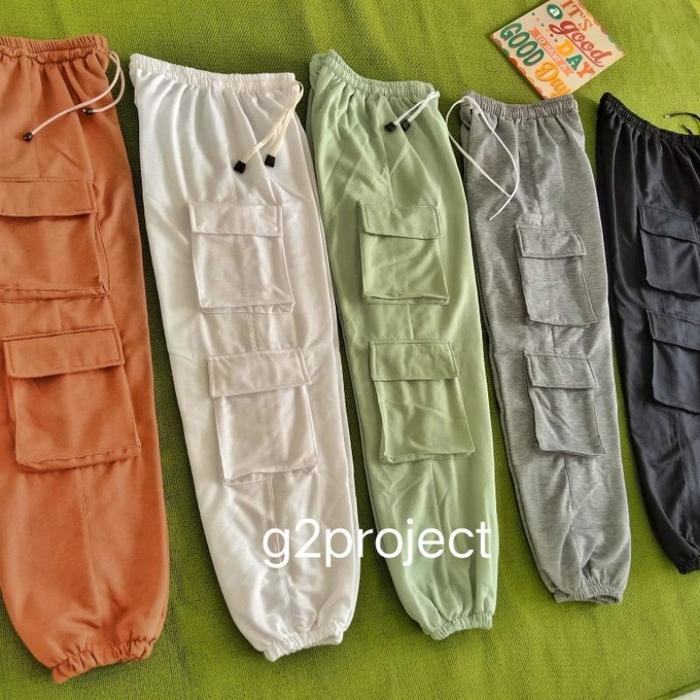 JOGGER MULTIPOCKET WANITA/CELANA MULTIPOCKET WANITA/JOGGER MULTIPOCKET SPORTY