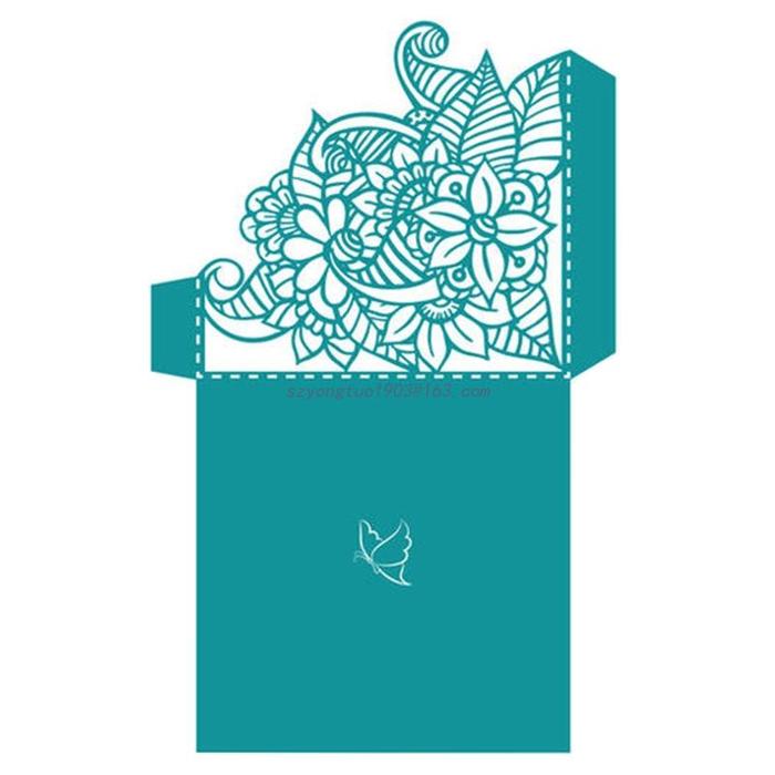 Flower Envelope Cutting Dies Handmade Stencil Mold