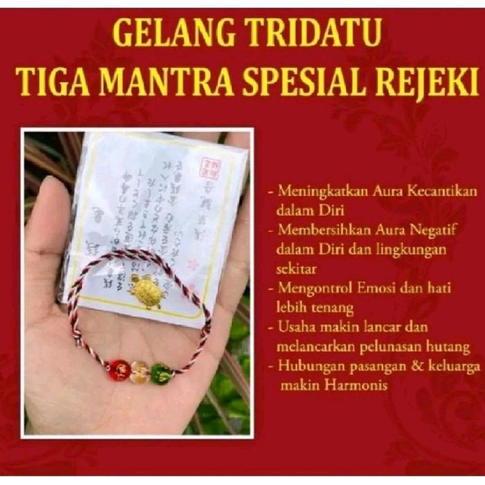{ TERMURAH }GELANG TRIDATU / GELANG BALI / GELANG TIGA WARNA