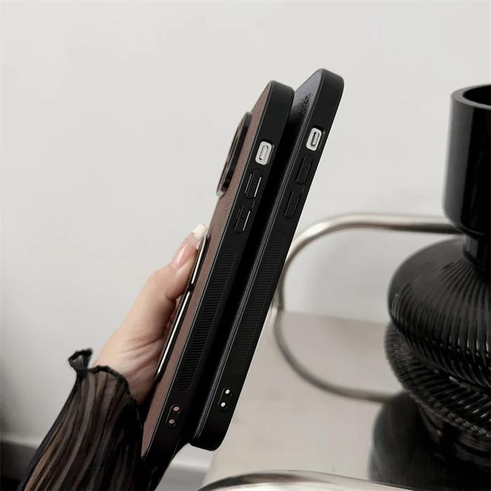 Standing Case Plain Leather Terbaru Oppo A5 / A9 2020 Ring Holder Promo