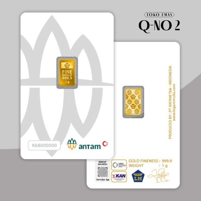 Logam Mulia LM Emas Antam 1g / 1 gram Certieye
